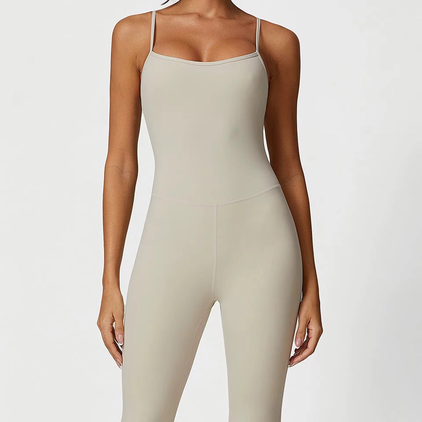 ✨PREORDER✨ Mini Flare Jumpsuit (Bone)