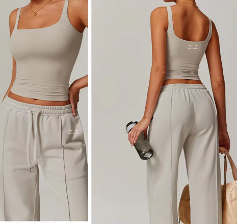 ✨PREORDER✨ Chill Baby Two-Piece Lounge Set (Khaki)