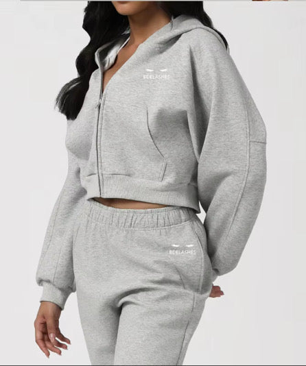 ✨PREORDER✨ Keep It Cool 2-piece Sweat Set (Gray)