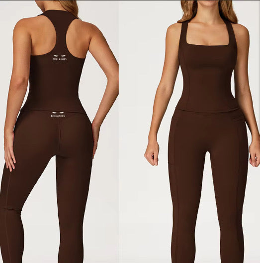 ✨PREORDER✨ Squared Two Piece Set (Chocolate)